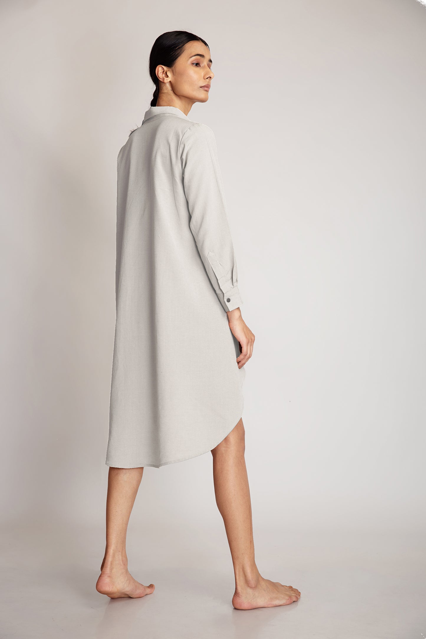 Kapa Shirt Dress - Gray