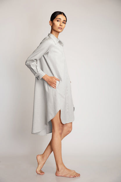 Kapa Shirt Dress - Gray