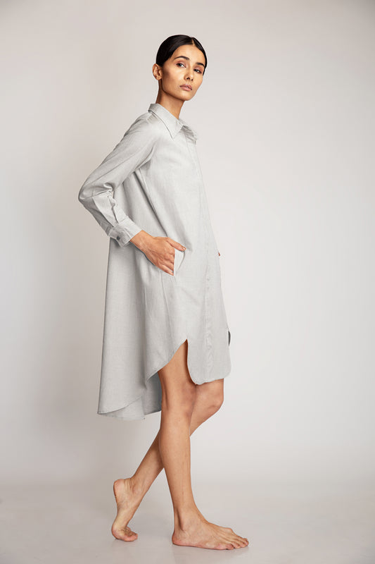Kapa Shirt Dress - Gray