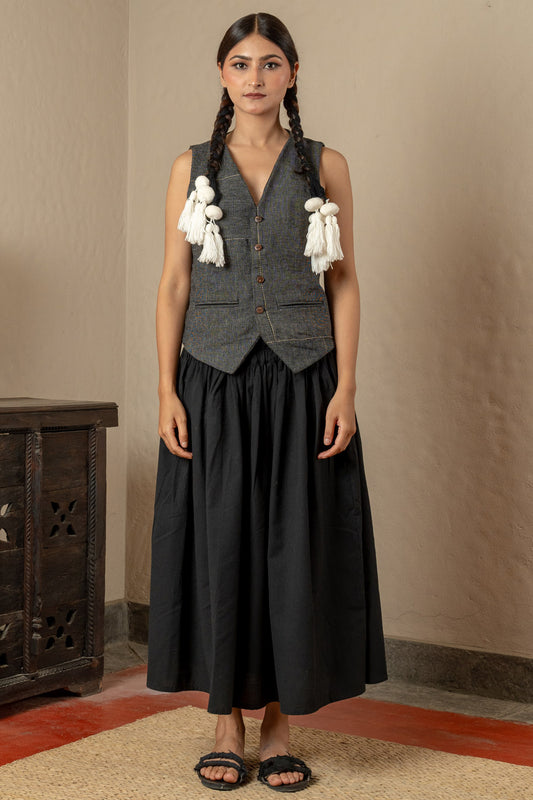 Upcycled Patchwork Vest