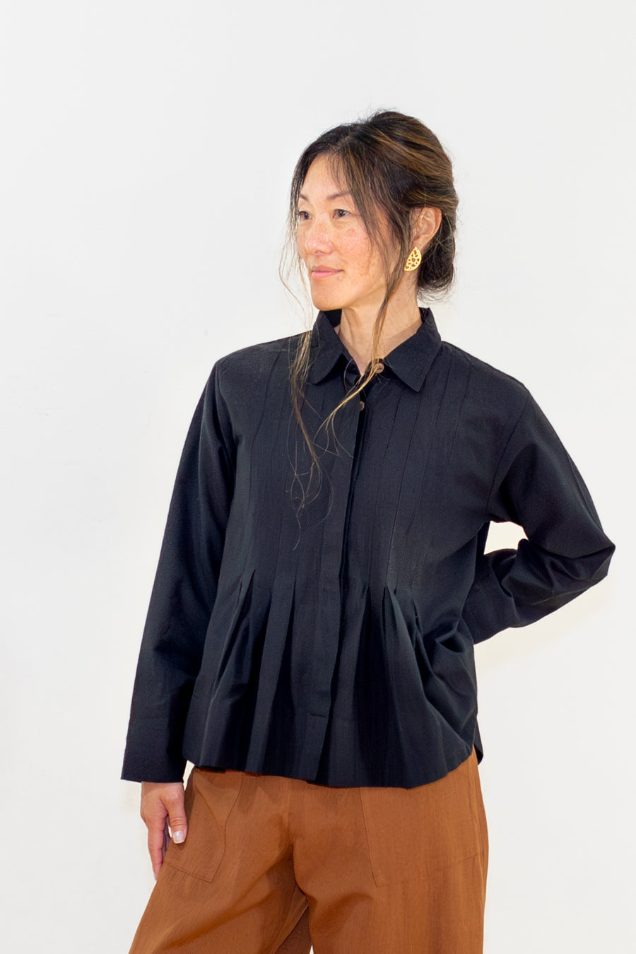 Pleated Drama Shirt