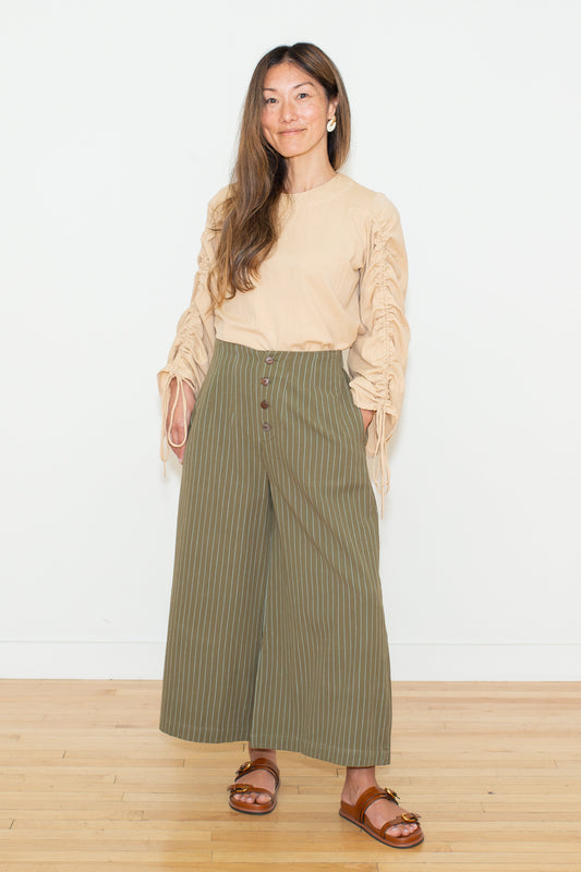 Front Button Detail Pant