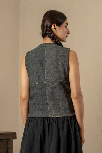 Upcycled Patchwork Vest