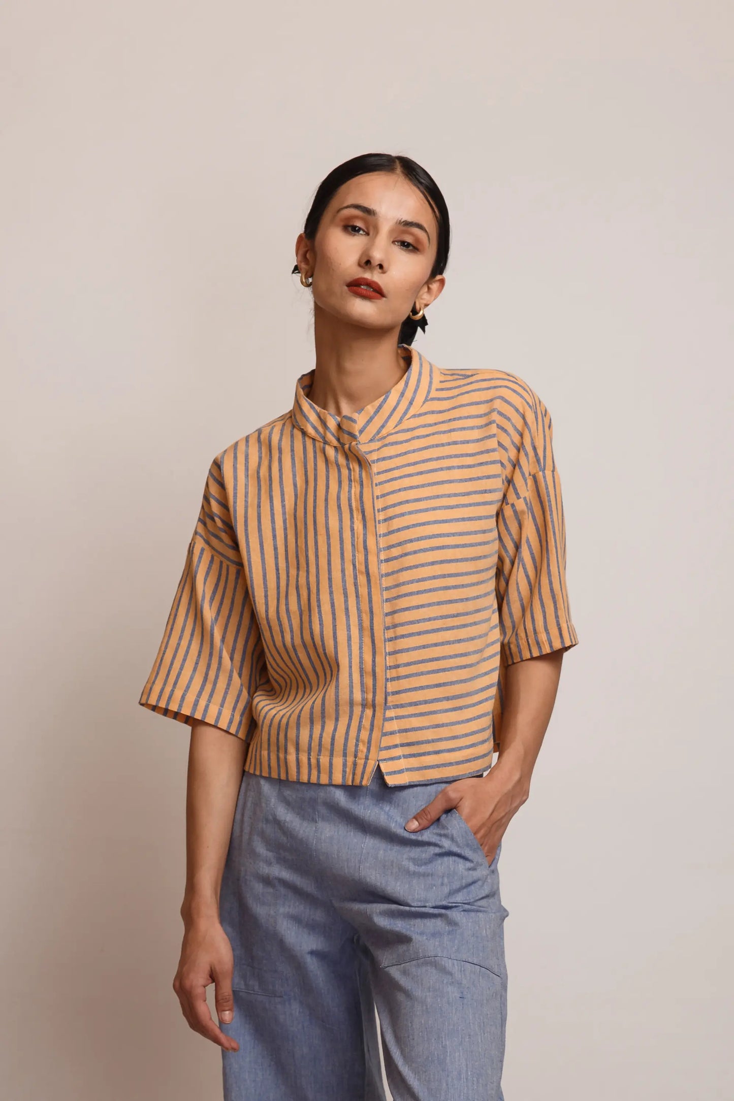 Boxy Stripes Top